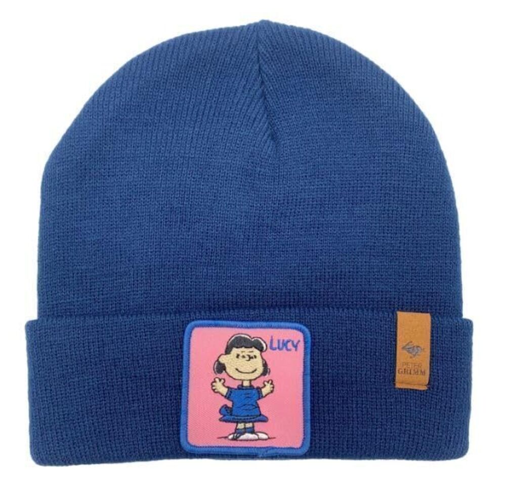 9415 Peanuts Cartoon Character Collection Beanies Hat - Unisex - Lucy Navy